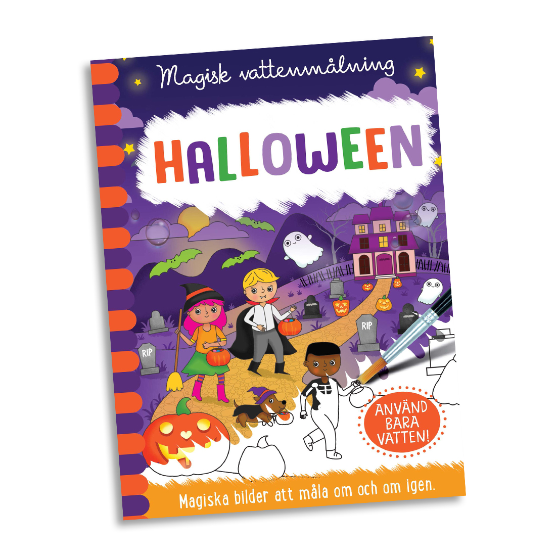 Magisk vattenmålning Halloween