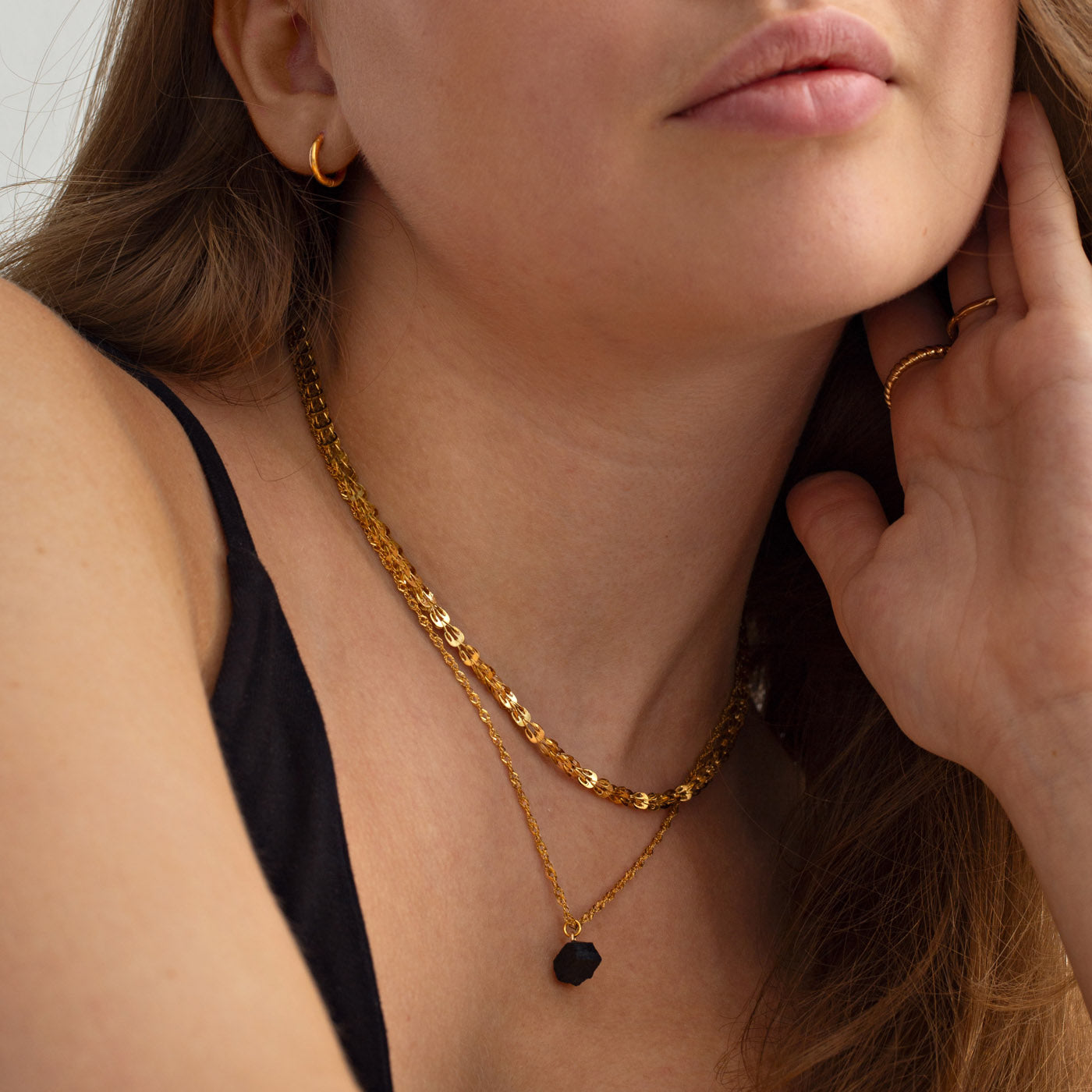 ISOLDE - BLACK AGATE NECKLACE - 3
