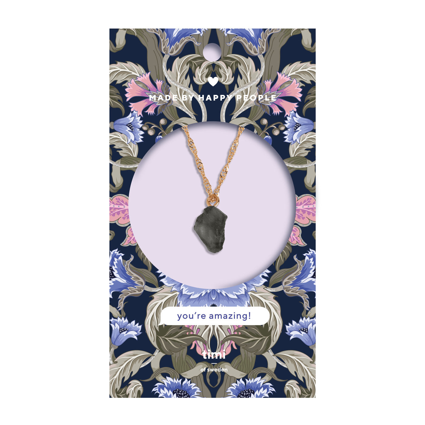 ISOLDE - BLACK AGATE NECKLACE
