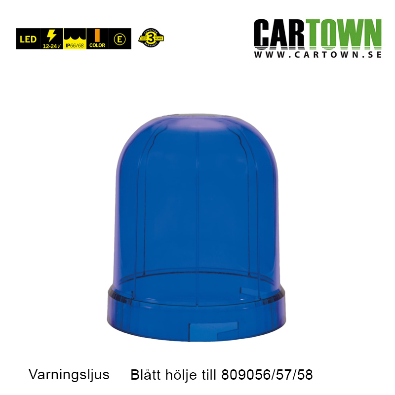 Varningsljus Strands, Färgat glas till 809056/57/58, Blått