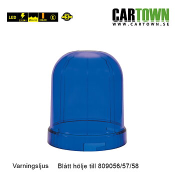 Varningsljus Strands, Färgat glas till 809056/57/58, Blått