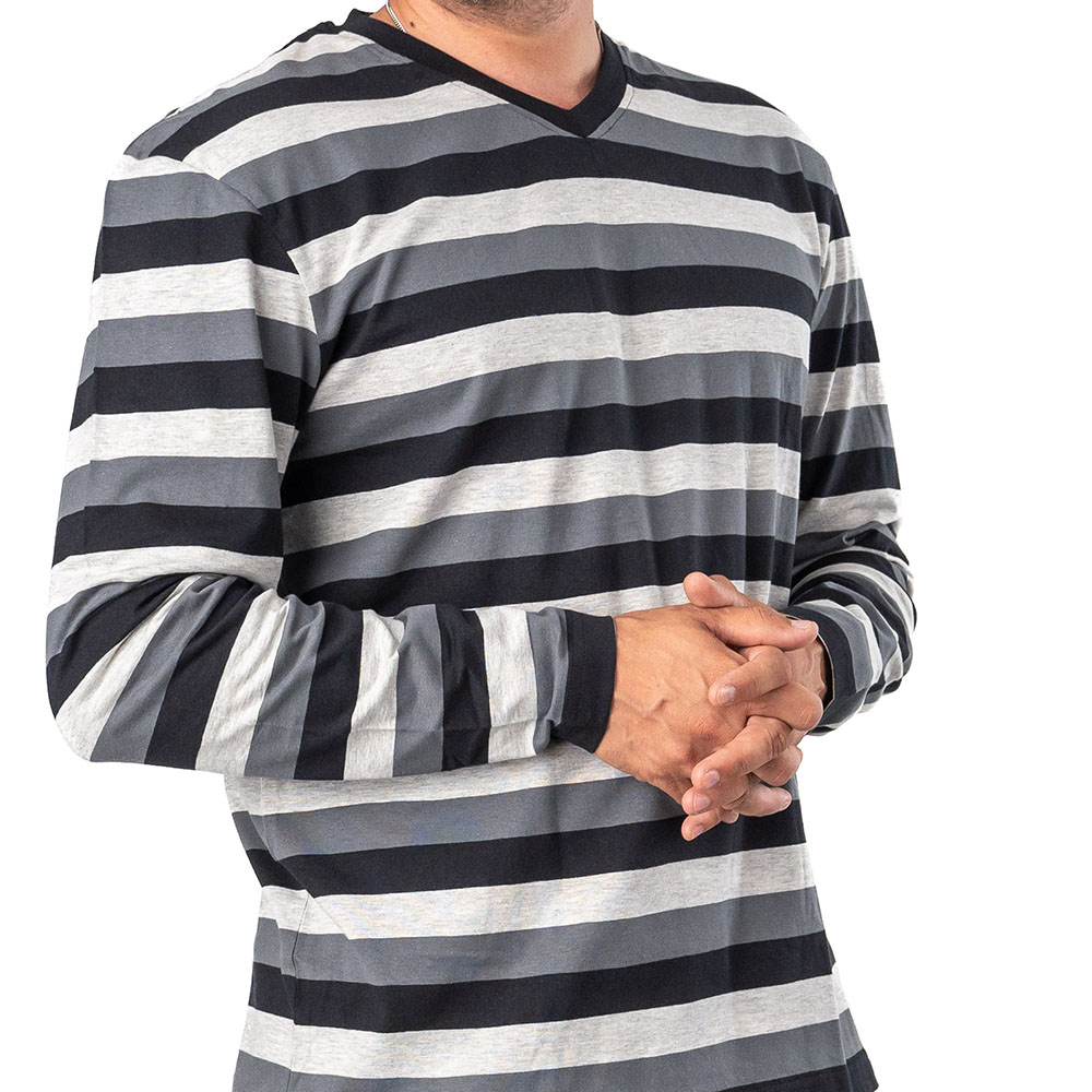 Fathers & Friends - Pyjamas L/S - Black/White - 3