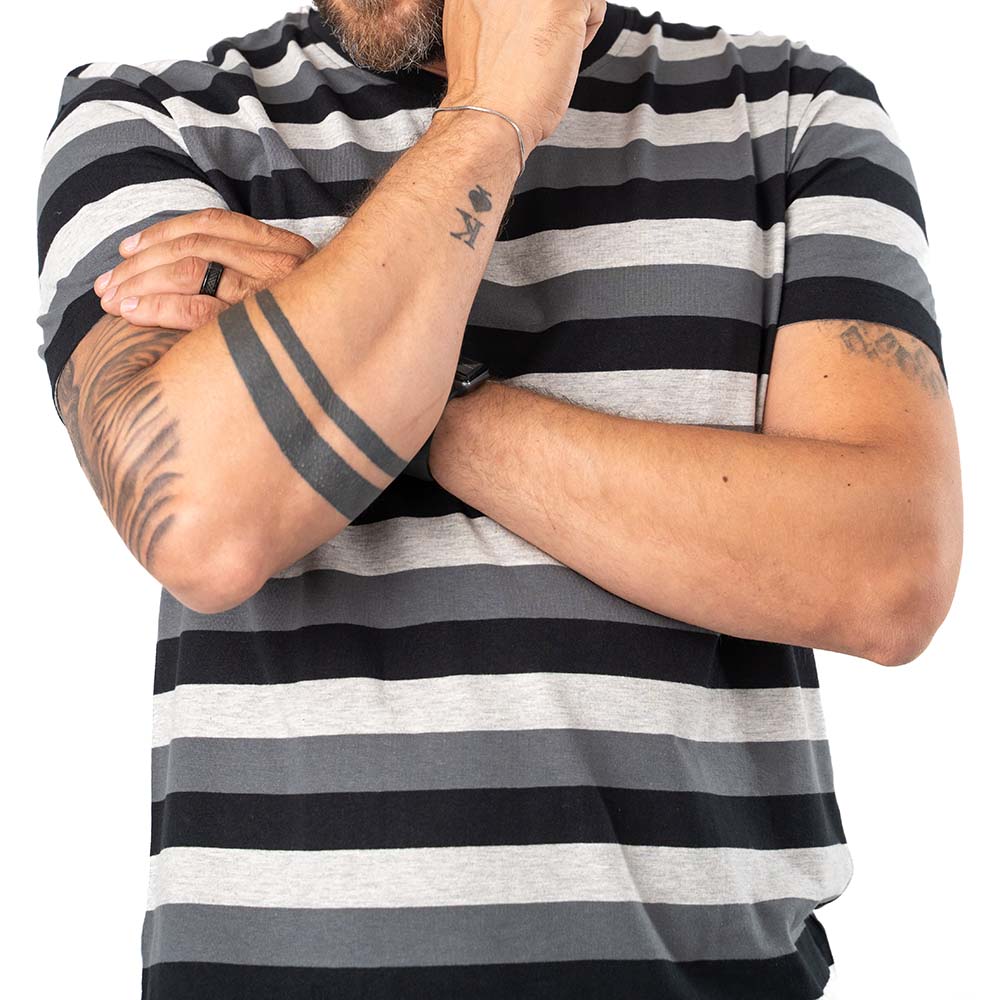 Fathers & Friends - Pyjamas S/S - Black/White - 3