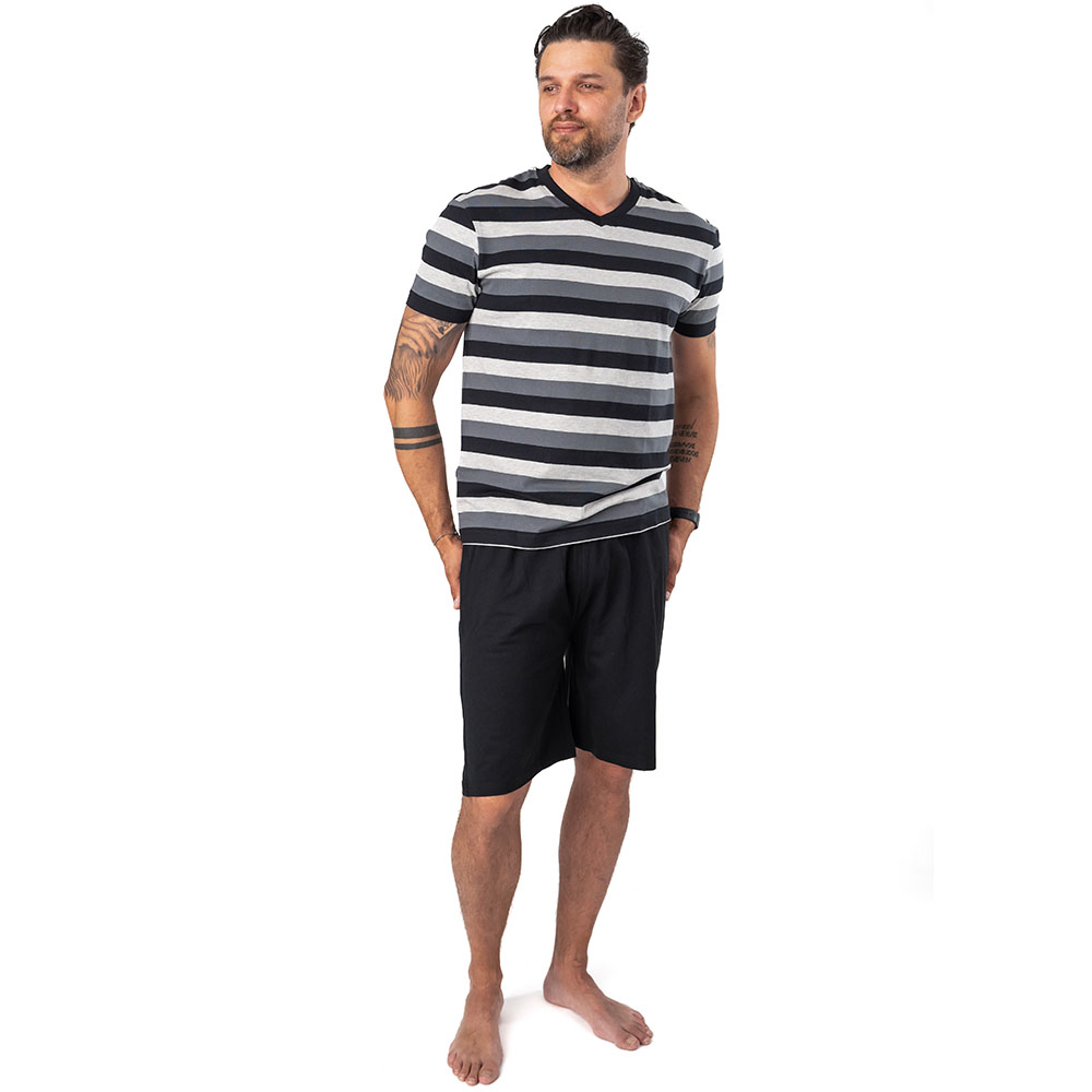 Fathers & Friends - Pyjamas S/S - Black/White