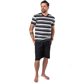 Fathers & Friends - Pyjamas S/S - Black/White