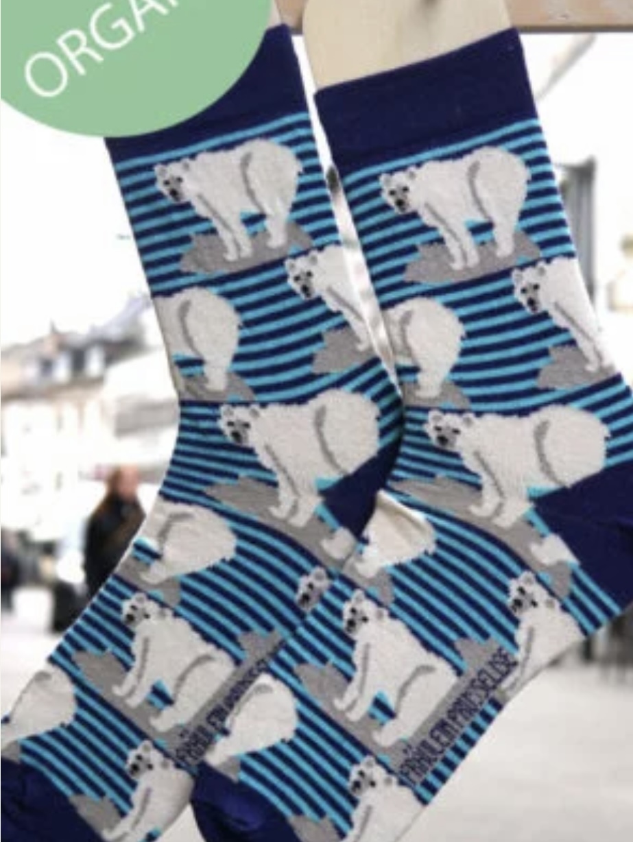 Ice bear sock organic-bio