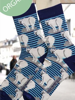 Ice bear sock organic-bio