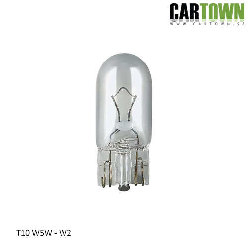 Glödlampa T10 W5W (Vit) (2st)