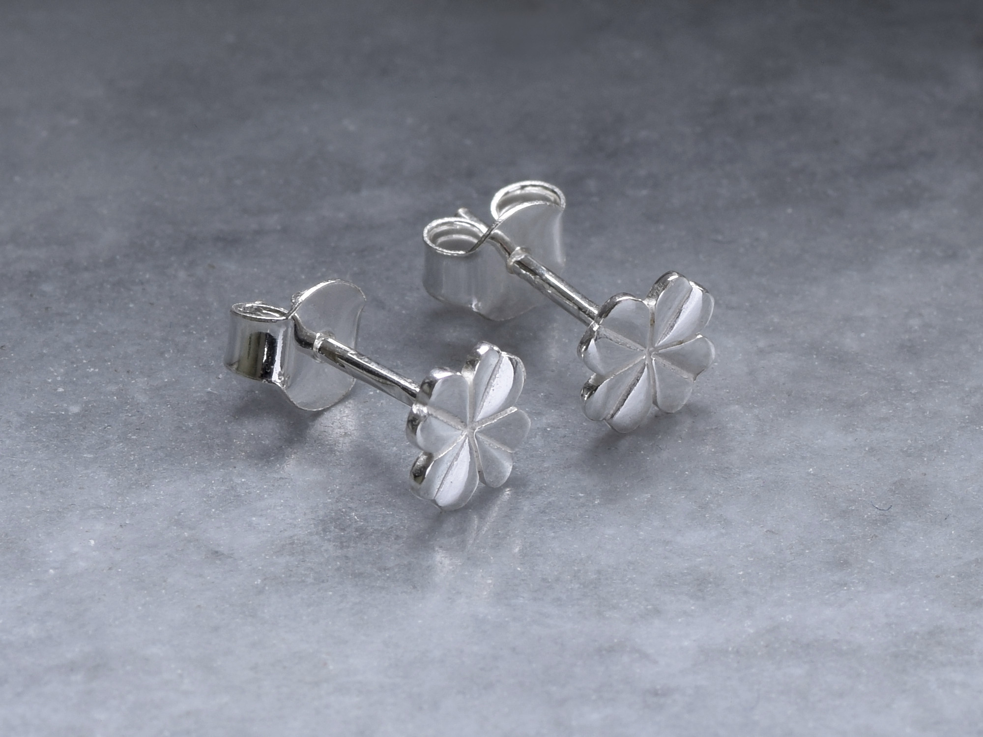 Fyrklöver Örhängen i Äkta 925 Silver, Lyckoamulett Örhänge, Tur och Lycka Smycke - 2