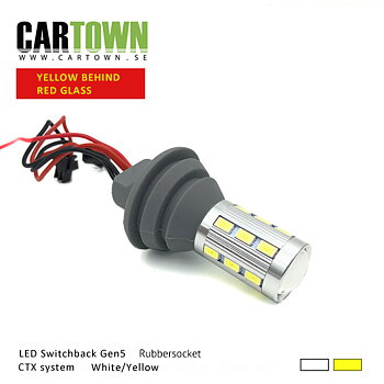 LED Switchback GummisockelSMD Vit/Gul (1st)