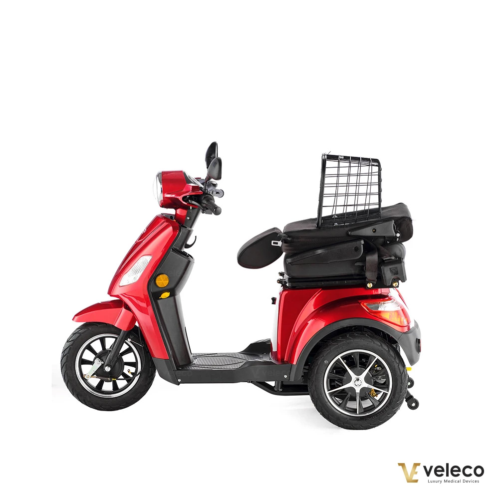 Promenadscooter med Kaptensäte Turris Grå med Vikbar Stol