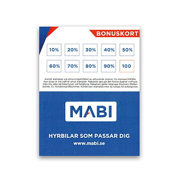 Bonuskort 50-pack