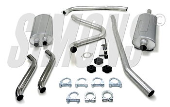 AVGASSYSTEM CLASSIC  med FRAMRÖR VOLVO  P1800 61-66