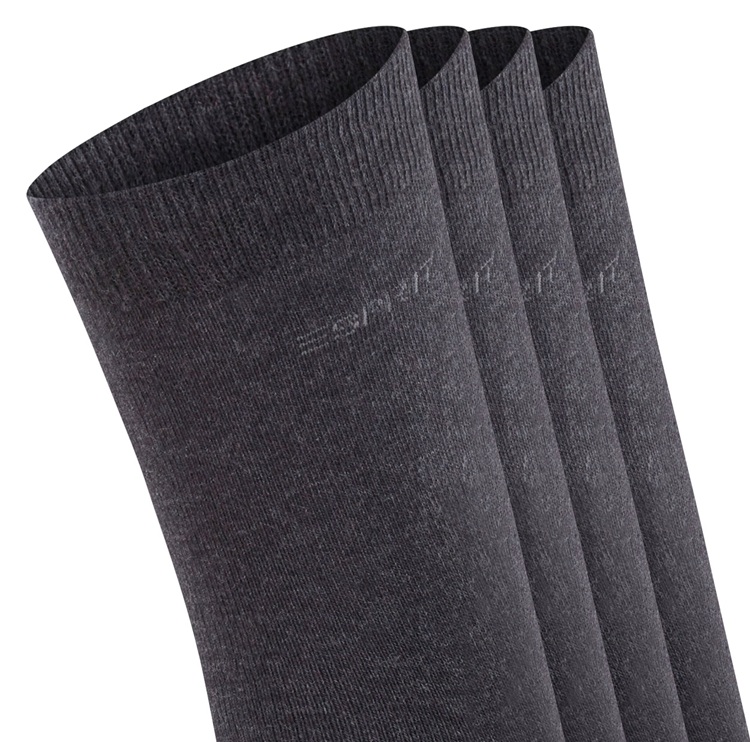 4-Pack Esprit Solid Socks Dam - 2