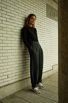 PENN&INK Antra Stripe Trousers
