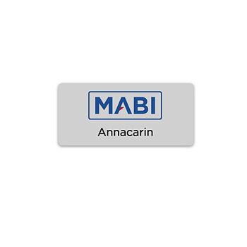 Namnbricka i metall