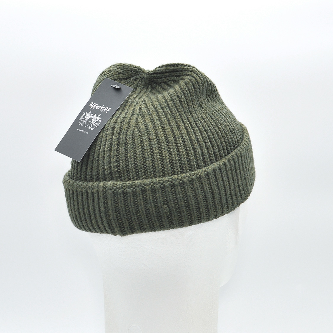 appertiff - Recycled Knuckle Beanie Olive Green - 5