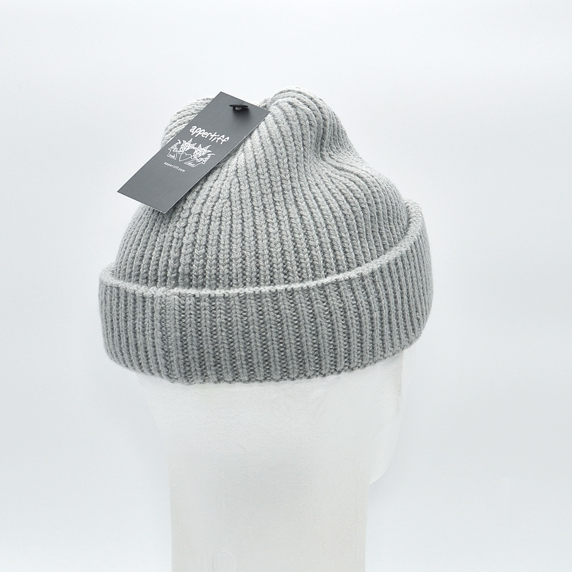 appertiff - Recycled Knuckle Beanie Light Grey - 5