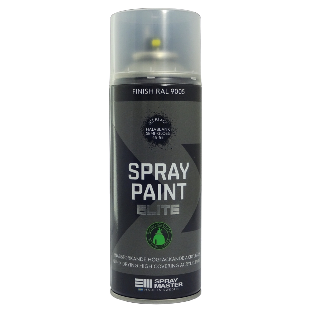 Sprayfärg elite svart RAL9005