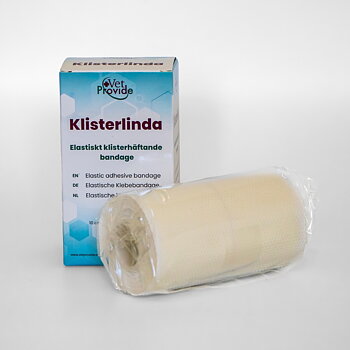 Klisterlinda 10 cm × 2,7 m Elastisk (4,5 m Sträckt) (1 st) VetProvide
