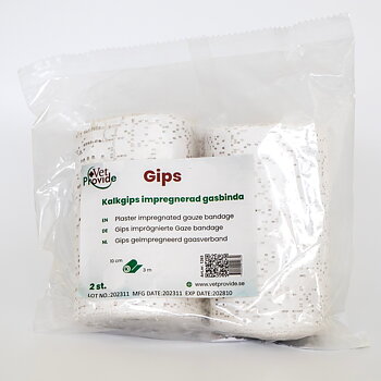 Gipsbinda Kalk 10 cm × 3 m (2 st) VetProvide