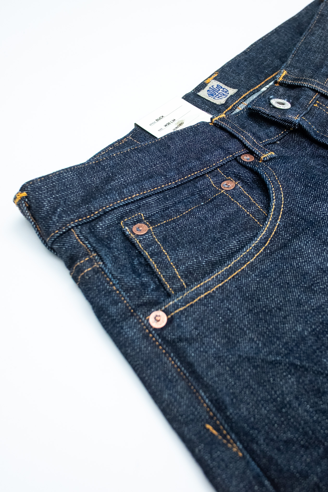 Indigofera - Buck Shiroyama Jeans Rinsed 18oz - 6