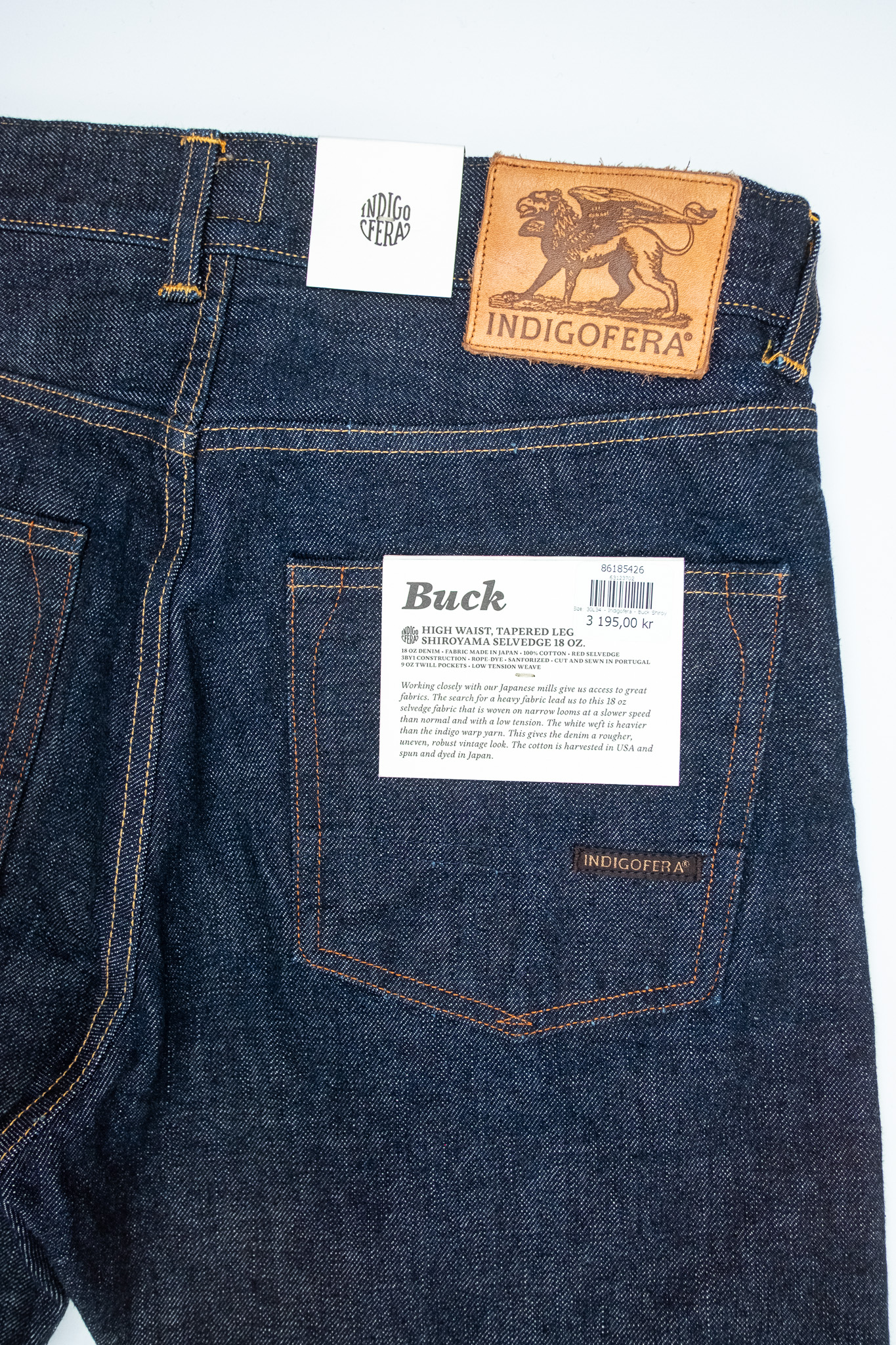 Indigofera - Buck Shiroyama Jeans Rinsed 18oz - 11