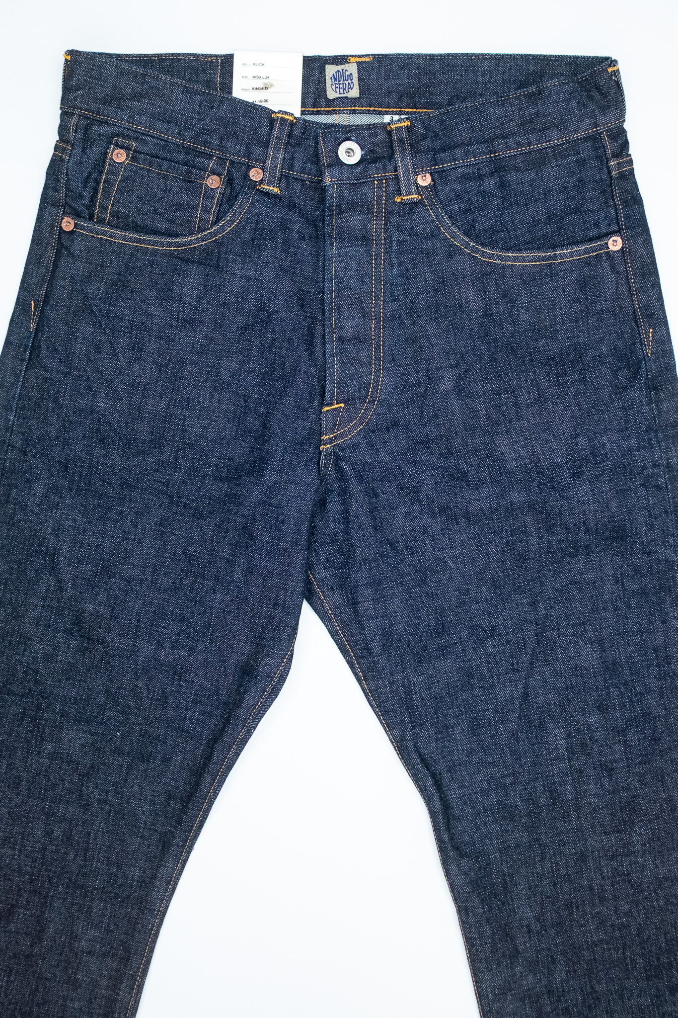 Indigofera - Buck Shiroyama Jeans Rinsed 18oz - 5