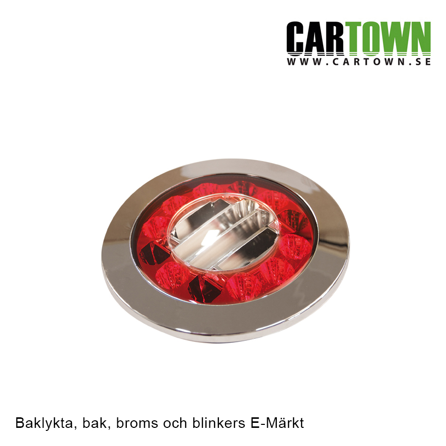 Baklykta 3-funktioner Red Eye LED 10-30V