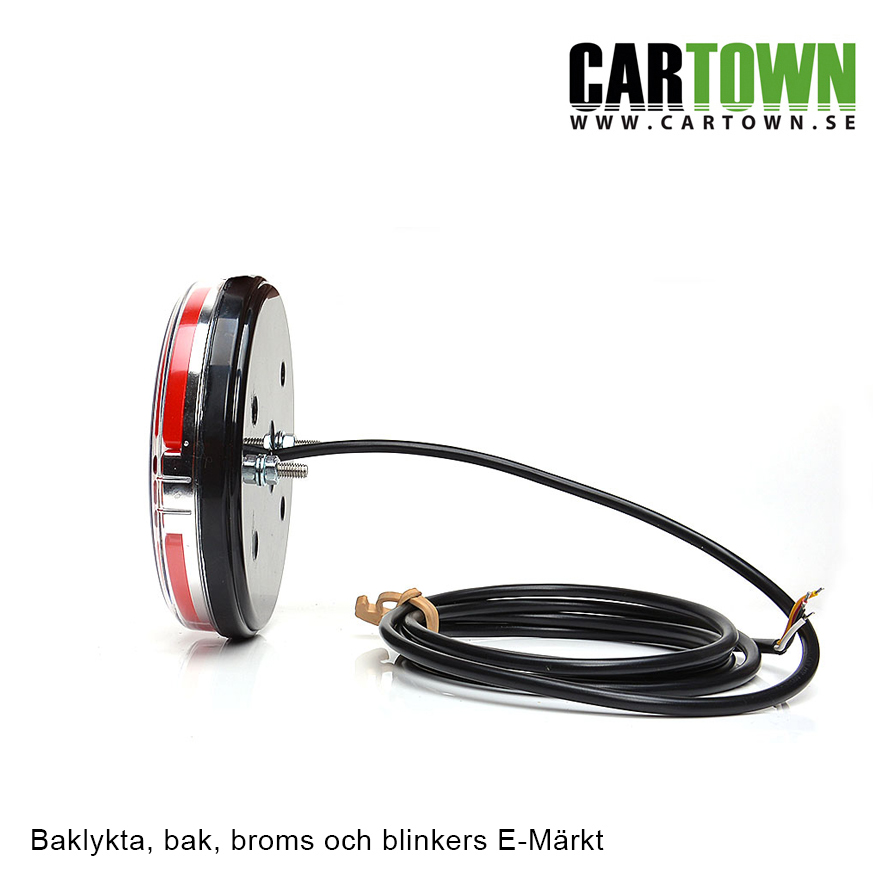 Baklykta 3-funktioner Slim LED 12-24V - 3