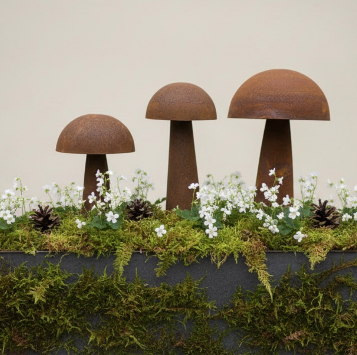 Mushroom on a stick - Stick - Flower stick - 28x9 cm - 1 piece - 3