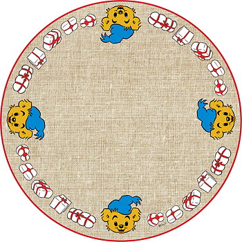 Julgransmatta Bamse Ø60cm