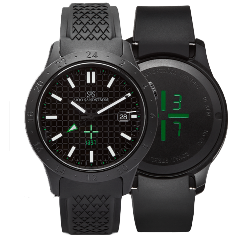 020753 Sjöö Sandström Royal Steel Worldtimer LEET 41