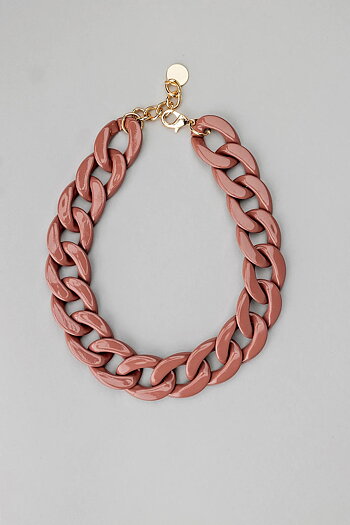 Bow 19 - Big Chain Necklace Taup