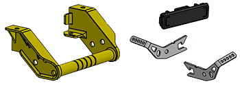 SK360 Zestaw wymienny uchwytu Yellow