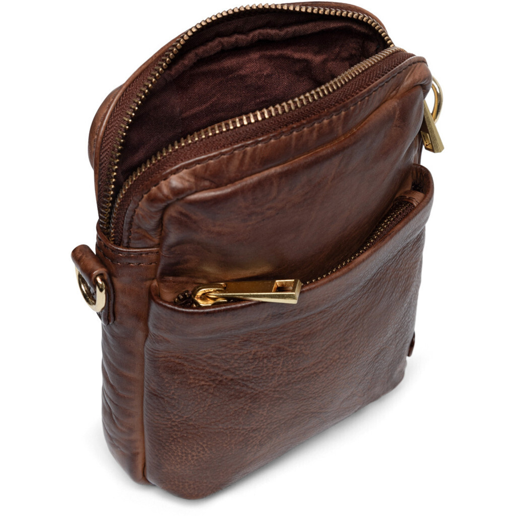Mobil bag - brandy/gold - 2