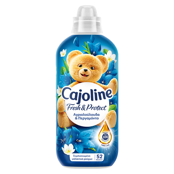 cajoline intese care 52 wash, Concentrated fabric softener, 1096ml, wild flowers and bergamot, blue