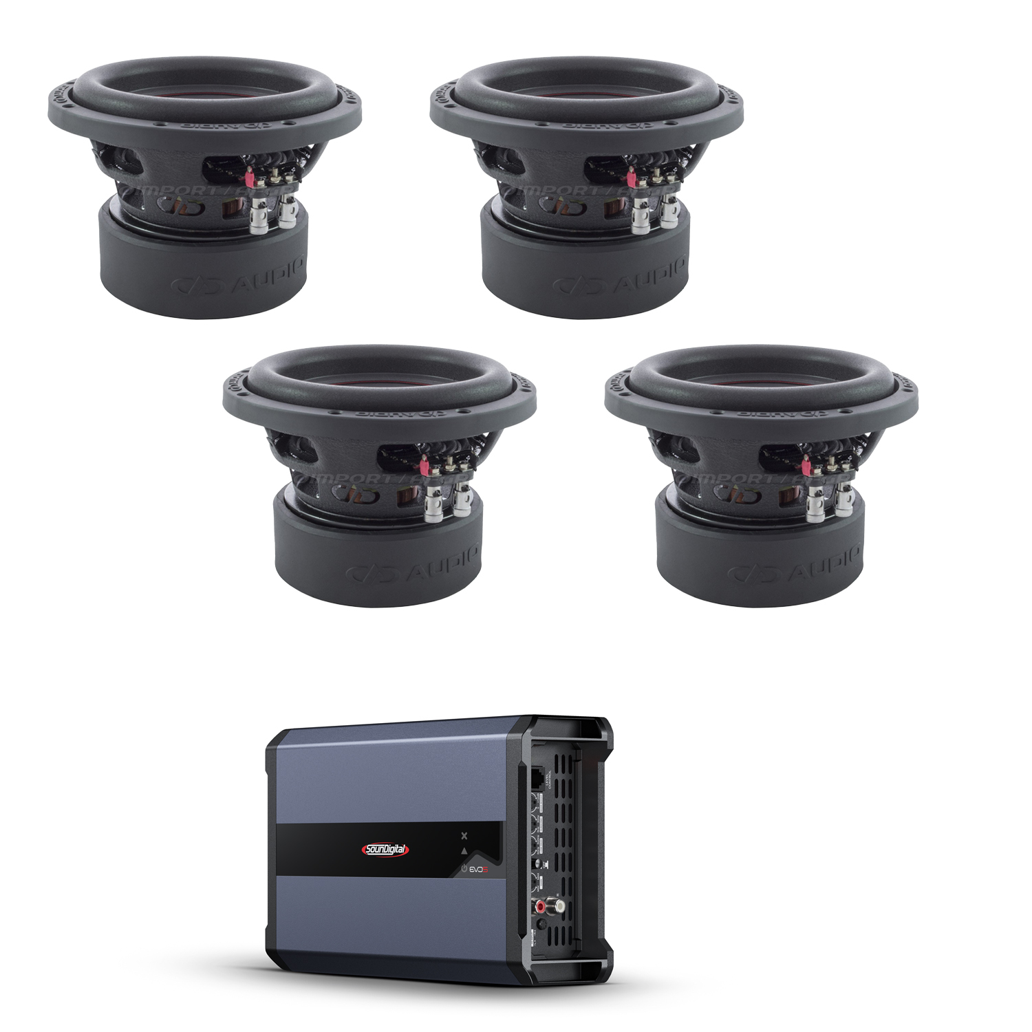 DD Audio RAGE 4x8" Inklusive slutsteg