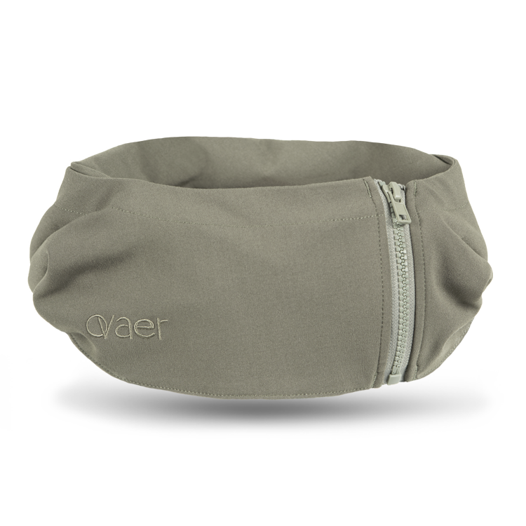 Ovaer Khaki Green Nackkudde med inbyggd huva 1 st