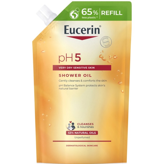Eucerin pH5 Shower Oil oparfymerad refill 400 ml