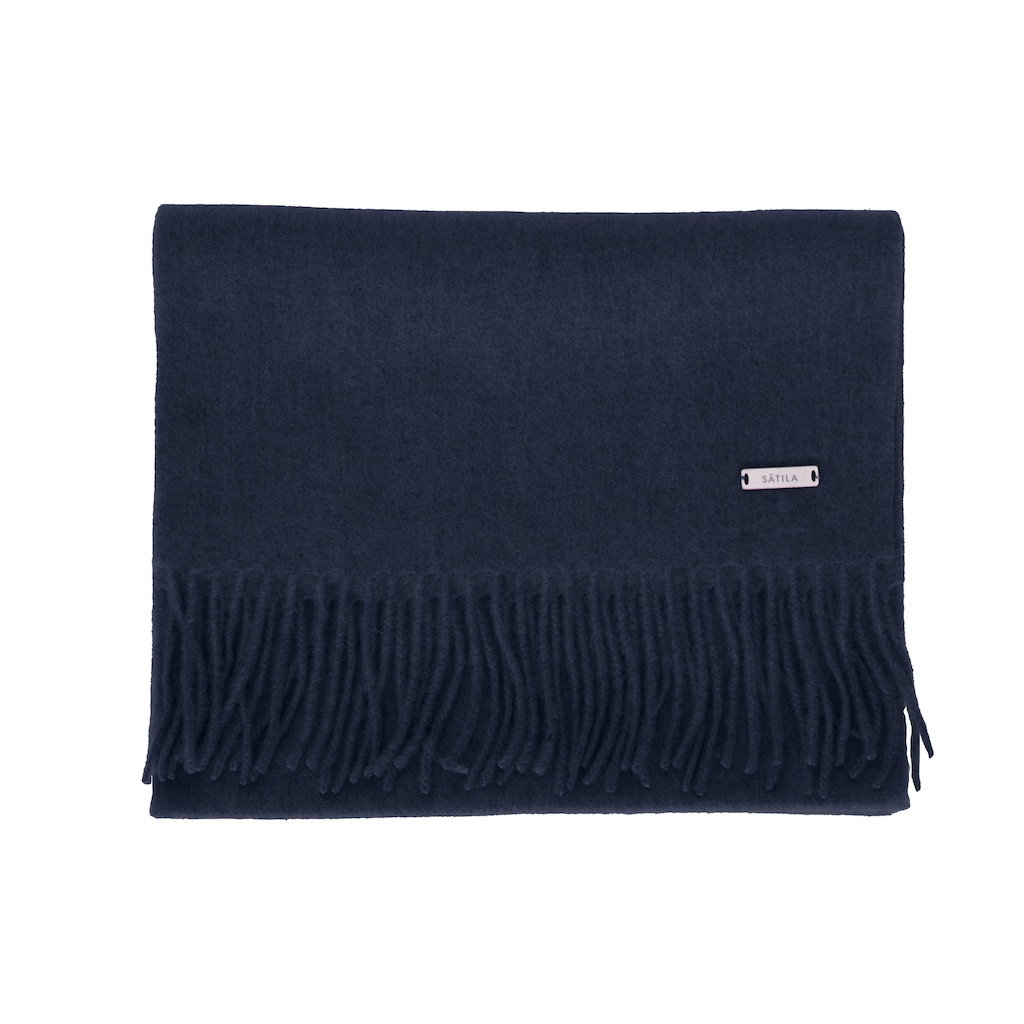  Ängabo halsduk med fransar, från Sätila, navy