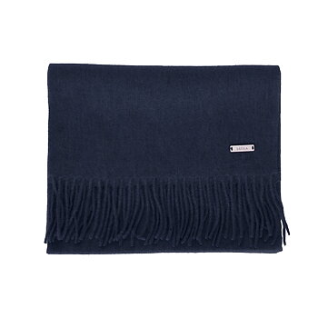  Ängabo halsduk med fransar, från Sätila, navy
