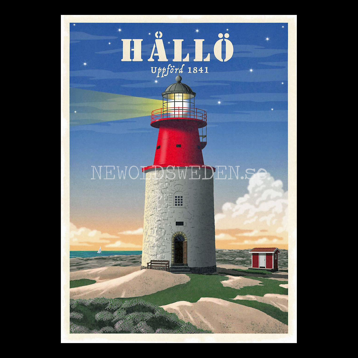 HÅLLÖ FYR 1841  BOHUSLÄN A4 - ThomasO - BB10