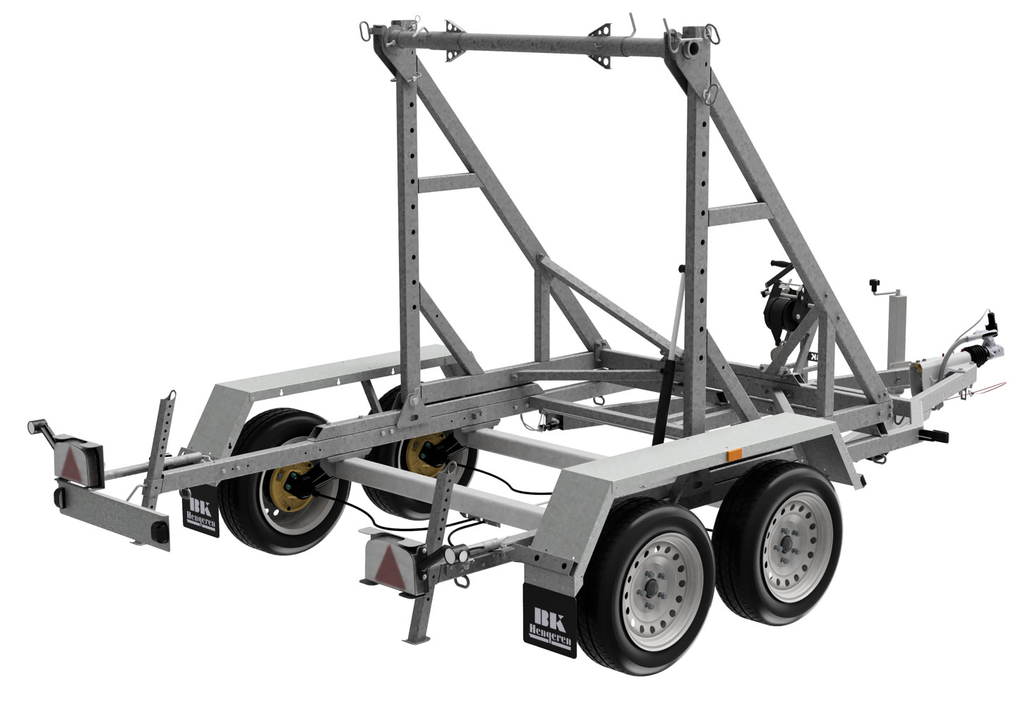 Kabelvagn 460 x 233 cm - tvåaxlad - 2700 kg - BK 2731 - 2