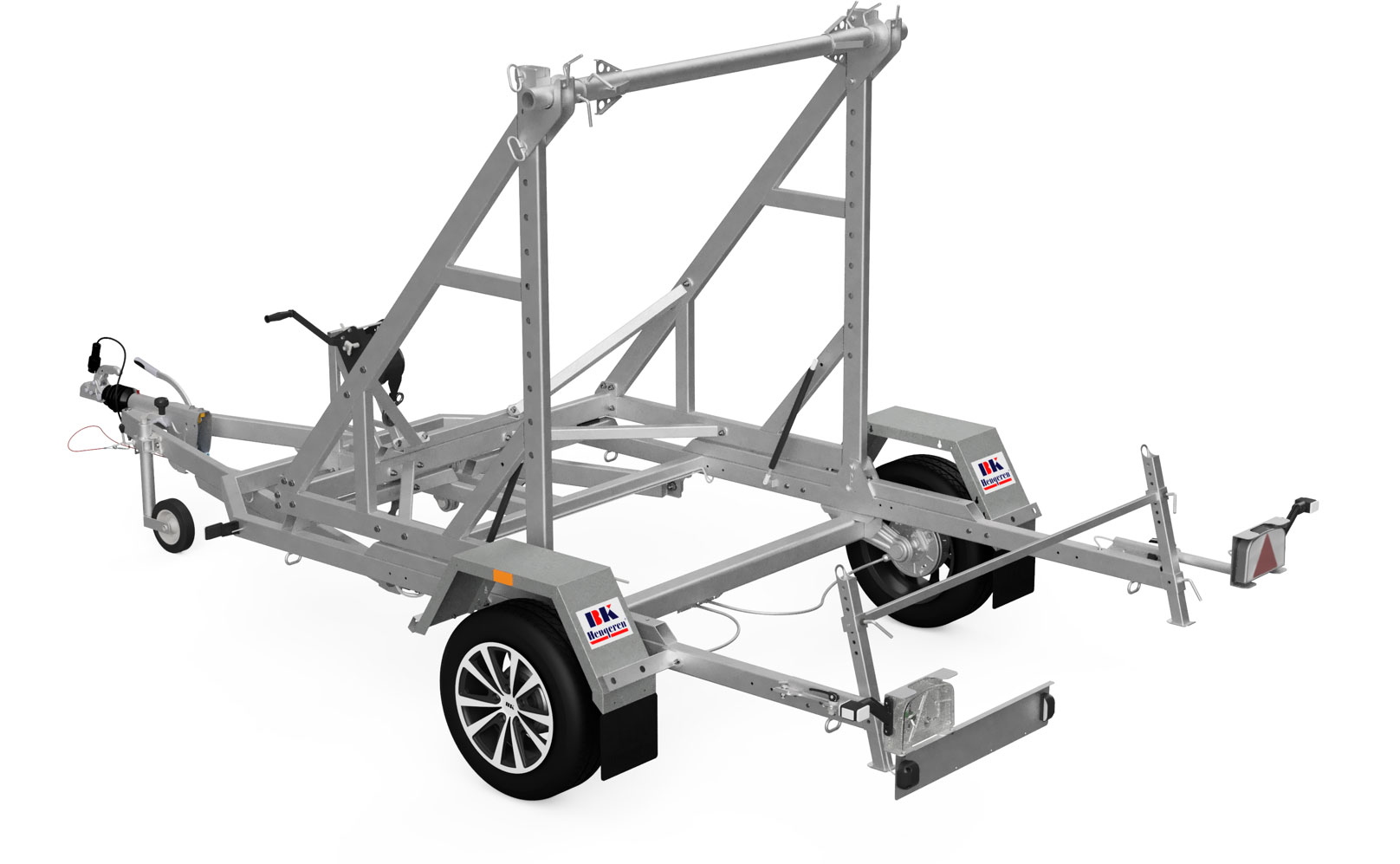 Kabelvagn 460 x 233 cm - enaxlad - 1500 kg - BK - 3