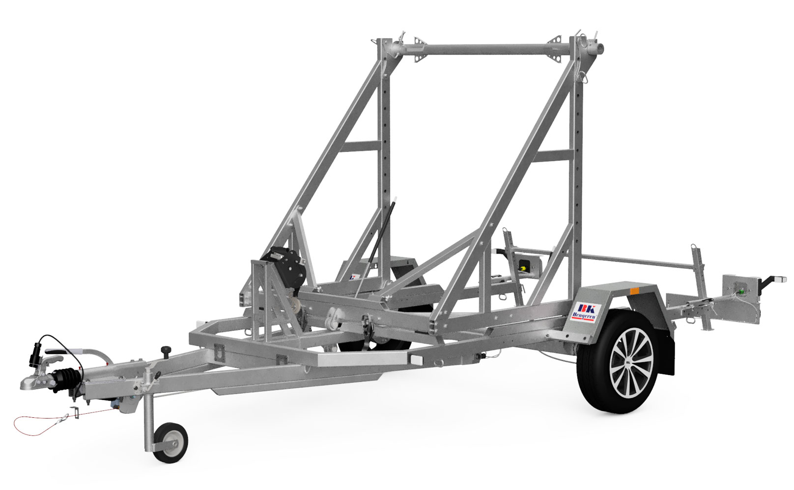 Kabelvagn 460 x 233 cm - enaxlad - 1500 kg - BK