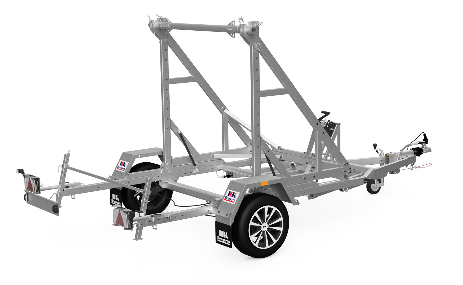 Kabelvagn 460 x 233 cm - enaxlad - 1500 kg - BK - 2