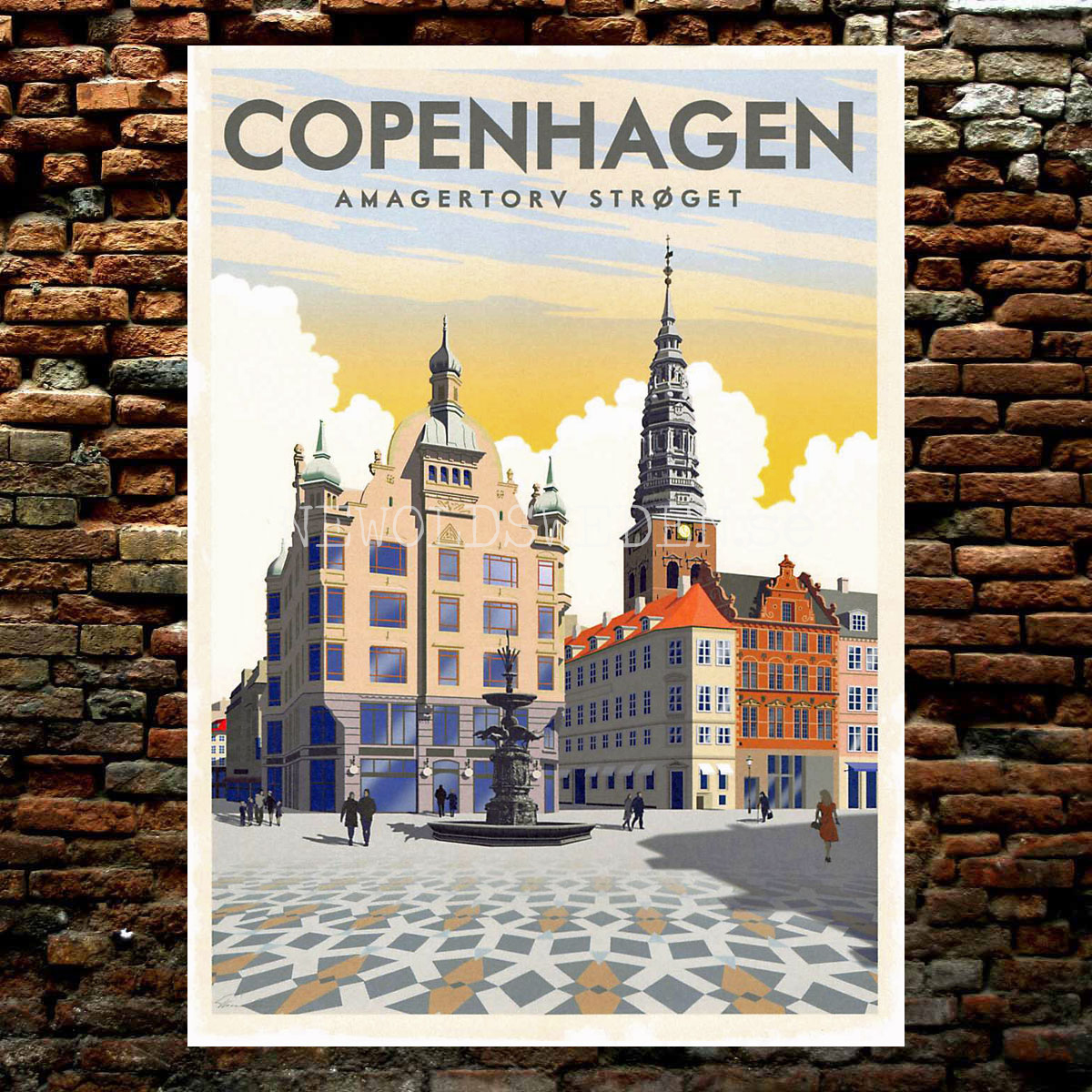 AMAGERTORV STRØGET COPENHAGEN - Vykort 13 x 18 cm - ThomasO - 554 - 2