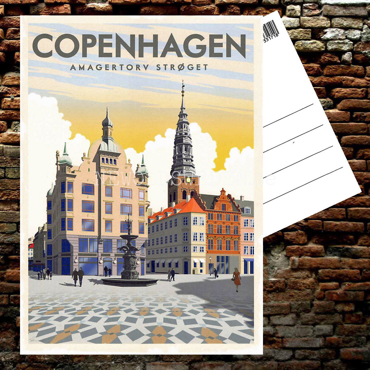 AMAGERTORV STRØGET COPENHAGEN - Vykort 13 x 18 cm - ThomasO - 554 - 3