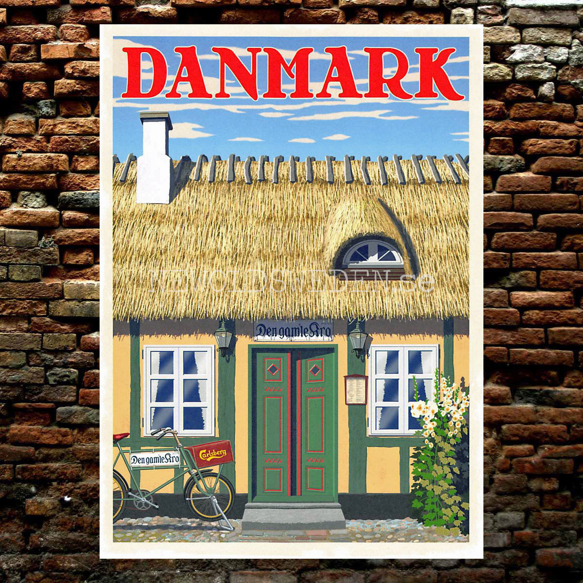 Den gamle Kro DANMARK Carlsberg - Vykort 13 x 18 cm - ThomasO - 554 - 2